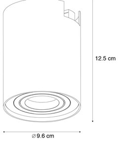 Moderné 1-fázové koľajnicové bodové svetlo zlaté - Rondoo Up