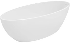 Mexen Prato, voľne stojaca vaňa z konglomerátu 170 x 70 cm, biela matná, 57251707000