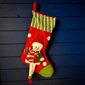 DECOLED Vánoční punčocha s panďulákem, 50 cm