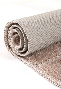 Hnedé kúpeľňové predložky v súprave 2 ks 50x80 cm Yeni Cizgli – Foutastic