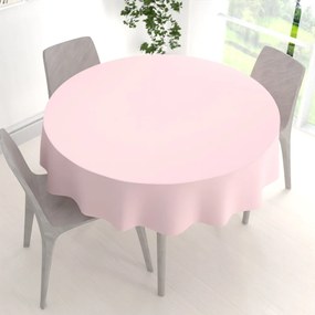 Biante Dekoračný okrúhly obrus Rongo RG-062 Cukrovo ružový Ø 120 cm
