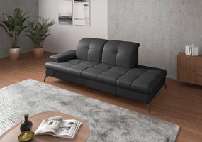 XXXLutz LEŇOŠKA, koža, čierna Sit & More - Online Only obývacie izby - 00014401219Y