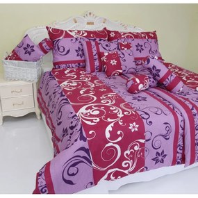 Obliečky Lilien fialové satén EMI, Štandardný set jednolôžko obsahuje 1x 140x200 + 1x 70x90