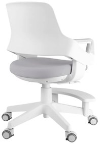 Detská rastúca stolička Neoseat KIDDY FIVE — látka, sivá