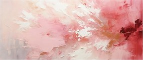 Obraz - Ružový abstrakt (120x50 cm)