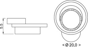 Brilagi - LED stropné svietidlo MODERN MINI LED/22W/230V 3000/4000/6000K