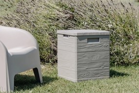 WOODYS záhradný plastový úložný box 90 L, svetlo šedá