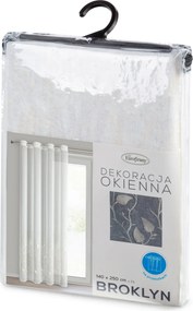 ZÁCLONA NA KRÚŽKOCH BROKLYN 140X250 CM CM VZOROVANÁ