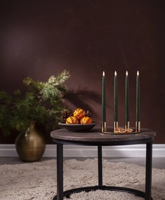 STAR TRADING LED sviečka Flamme Slim Green 28 cm – set 2 ks + diaľkové ovládanie