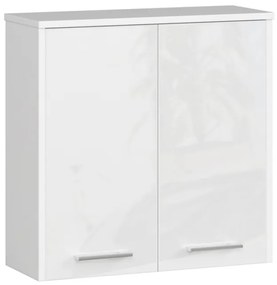 Kúpeľňová skrinka FIN W 60 cm 2D biela, lesk