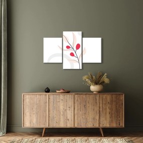 Obraz - Ružová florálna abstrakcia N⁰3 (90x60 cm)