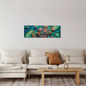 Obraz - Pohľad na more (s hodinami) (90x30 cm)