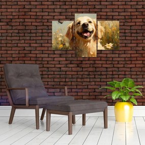 Obraz - Šťastný psík (90x60 cm)
