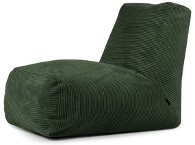 Zelený menčestrový sedací vak Tube – SLOWDOWN