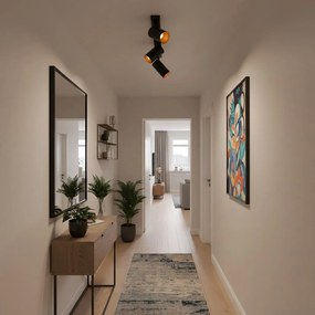 Toolight Toolight, stropné reflektorové svietidlo 4xGU10 60W APP940-4C, čierna, OSW-03858