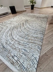 HU Sivo-modrý moderný koberec Luxess 31331-Blue Rozmer: 80x150 cm