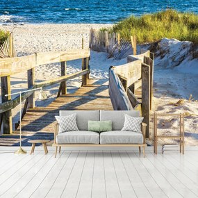 Fototapeta - Pláž s morským pieskom (254x184 cm)