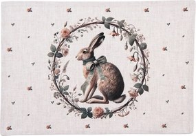 6ks bavlnené prestieranie na stôl Natural Linen Easter - 48*35 cm