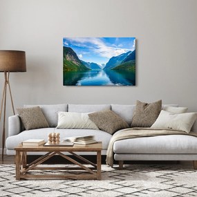 Obraz - Jazero Lovatnet (90x60 cm)