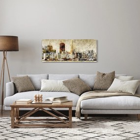 Obraz - Umelecky stvárnené mesto (120x50 cm)