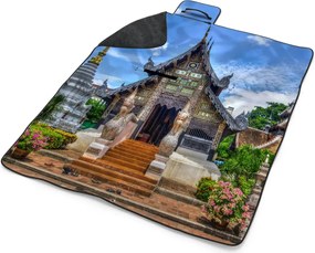 Sablio Plážová deka Chrám: 200x140 cm