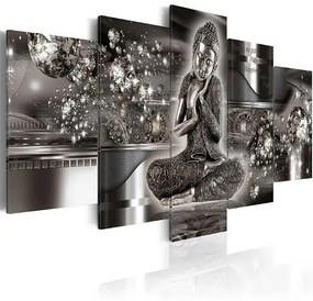 Obraz - Silver Serenity Veľkosť: 200x100, Verzia: Na talianskom plátne