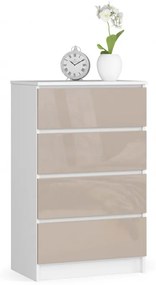 Komoda K60 4SZ CLP cappuccino, lesk