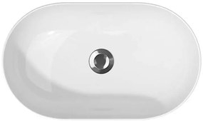 Cersanit Inverto Oval umývadlo na dosku 60 x 35 cm, biela, K671-009