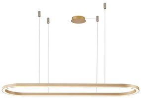 Azzardo AZ5056 - LED Stmievateľný luster na lanku ELENA LED/50W/230V 120 cm zlatá