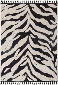 Koberec's reliéfnou štruktúrou Esra Zebra
