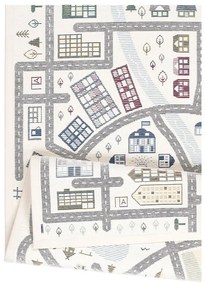 Biely obojstranný detský koberec Narma Ülejõe, 160 x 230 cm