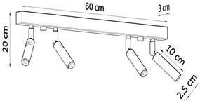 Bodové svietidlo EYETECH 4xG9/12W/230V biela