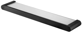 Erga Futura, sklenená polička 540 mm, čierna matná, ERG-02957