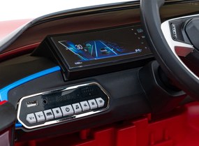 Ramiz BMW i4 batériové auto pre deti Červené + Pomalý štart + EVA + Eko koža + LED audio + Diaľkové ovládanie