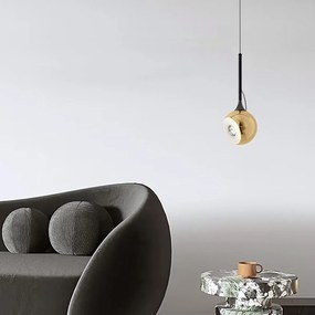 Toolight Toolight, LED závesné svietidlo G086-1CP, zlatá, OSW-09703