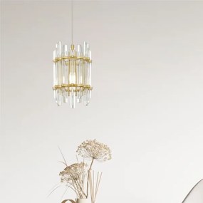 Zuma Line P0556-01D-V7V7 - Luster na lanku ALEXANDRIA 1xE14/40W/230V zlatá