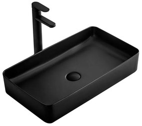 Rea Denis, umývadlo na dosku 62x35 cm, čierna matná, REA-U3690