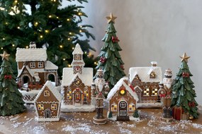 Perníková chalúpka s LED svetielkami Noël Gingerbread – 13*11*17 cm / 3xAA