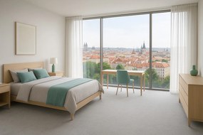 Condor Carpets, Metrážny koberec Serena 6631, na mieru, šíře 4m,5m, šedá, filc, obývacia izba