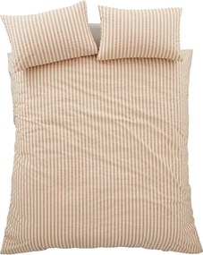 Oranžové obliečky na jednolôžko 135x200 cm Cotton Rich Woven Stripe – Pineapple Elephant