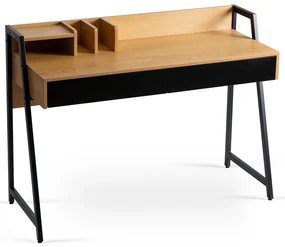 JAKS Písací stôl hnedý Cass 120 cm