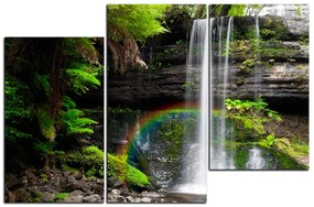 Obraz na plátne - Prírodný vodopád 1229D (135x90 cm)