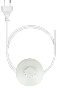 Biela drevená stojaca lampa MAJÁK