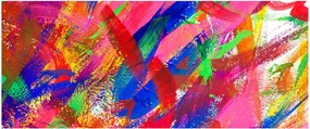 Obraz - Farebná abstrakcia (120x50 cm)