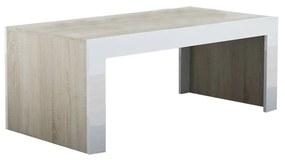 Konferenčný stolík Mess, Farby: biela / biely lesk