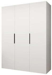 Šatníková skriňa 150 cm Mirabella 1 (biela + čierna). Akcia -18%. Vlastná spoľahlivá doprava až k Vám domov. 1126349
