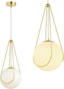 Toolight Toolight, stropné svietidlo 20cm, 1xE27, APP1793-1CP, zlatá-biela, OSW-04351