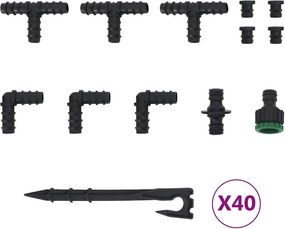 Záhradná priesaková hadica, čierna 0,6" 100 m, guma