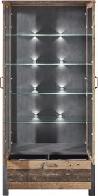 Široká vitrína Cardiff, s osvetlením