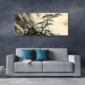 Obraz plexi Maľovaný strom umenie 125x50 cm